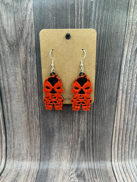 DEADPOOL- 3D EARRINGS