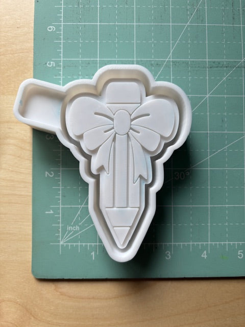 PENCIL WITH BOW -FRESHIE MOLD