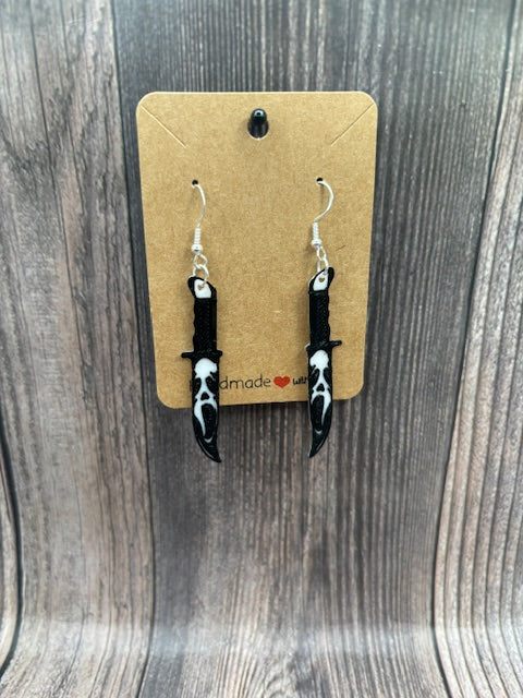GHOST FACE- 3D EARRINGS