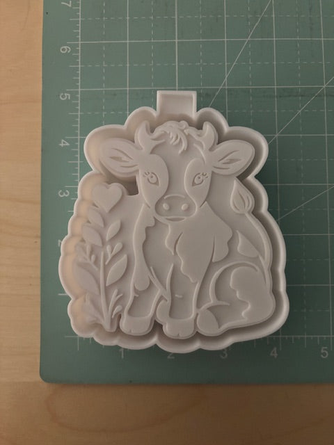SPRING BABY COW -FRESHIE MOLD