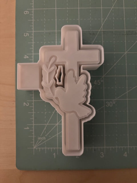 CROSS WITH DOVE -FRESHIE MOLD