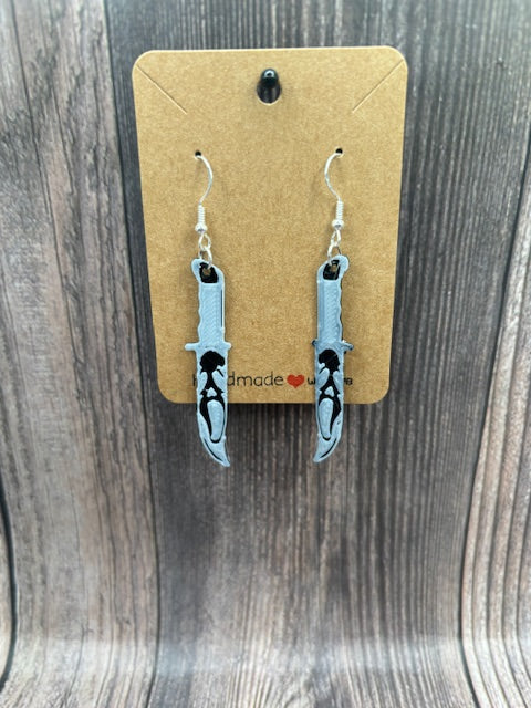 GHOST FACE- 3D EARRINGS