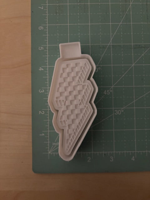 CHECKER LIGHTING BOLT -FRESHIE MOLD