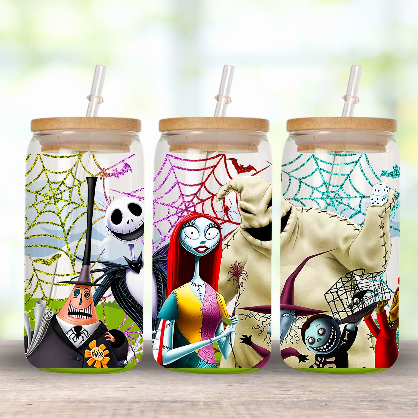 16OZ GLASS TUMBLER - NIGHTMARE BEFORE CHRISTMAS