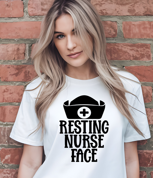 RESTING NURSE FACE - T-SHIRT
