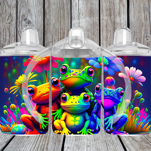 12OZ SIPPY CUP - NEON FROGS
