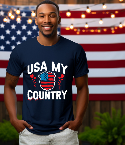 USA MY COUNTRY - T-SHIRT