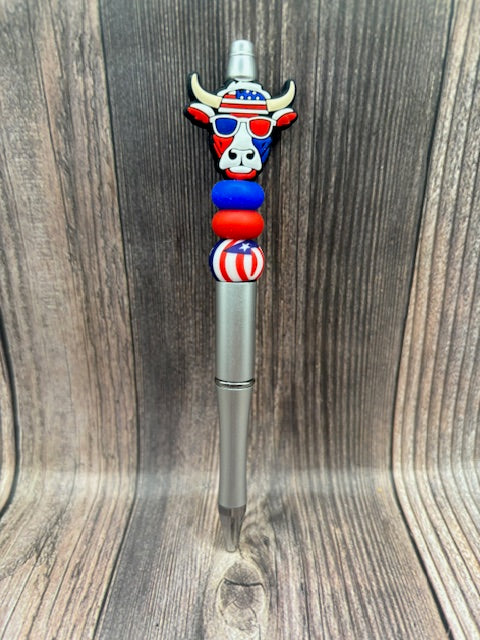 USA COW HEAD- PEN