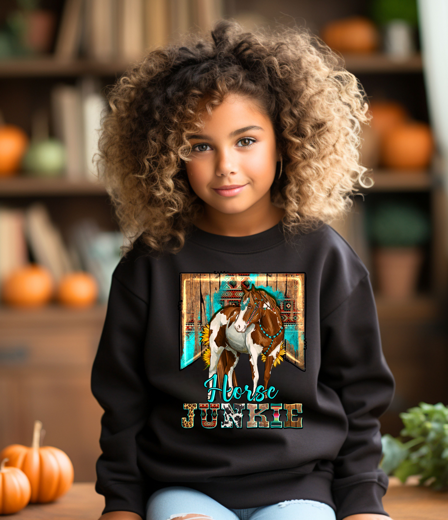 YOUTH SWEATSHIRT - HORSE JUNKIE