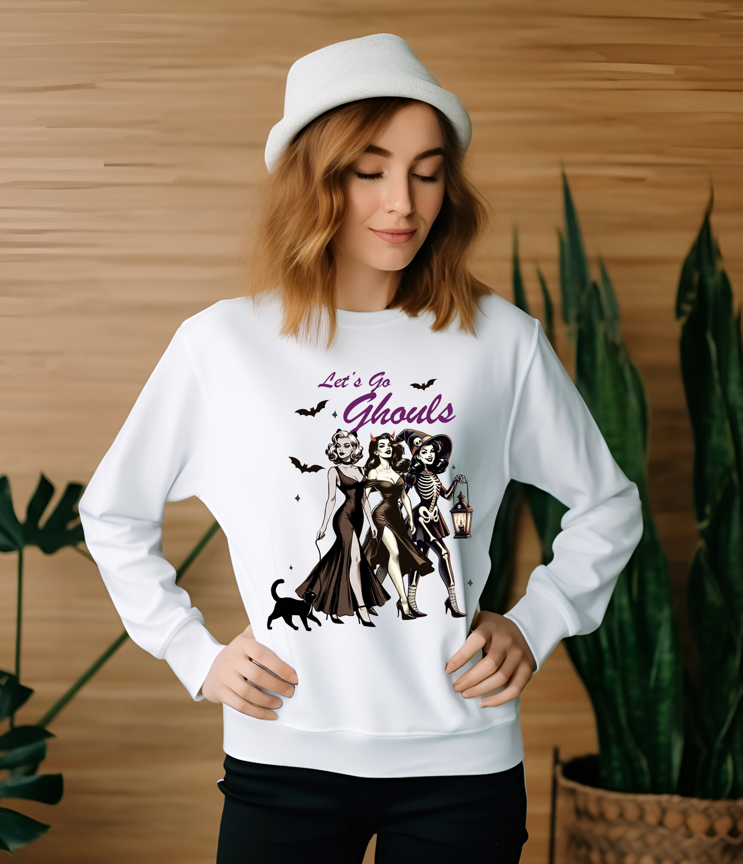 LONG SLEEVE SHIRT - LET'S GO GHOULS