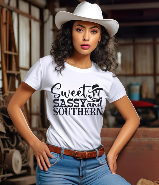 T-SHIRT - SWEET SASSY AND SOUTHERN