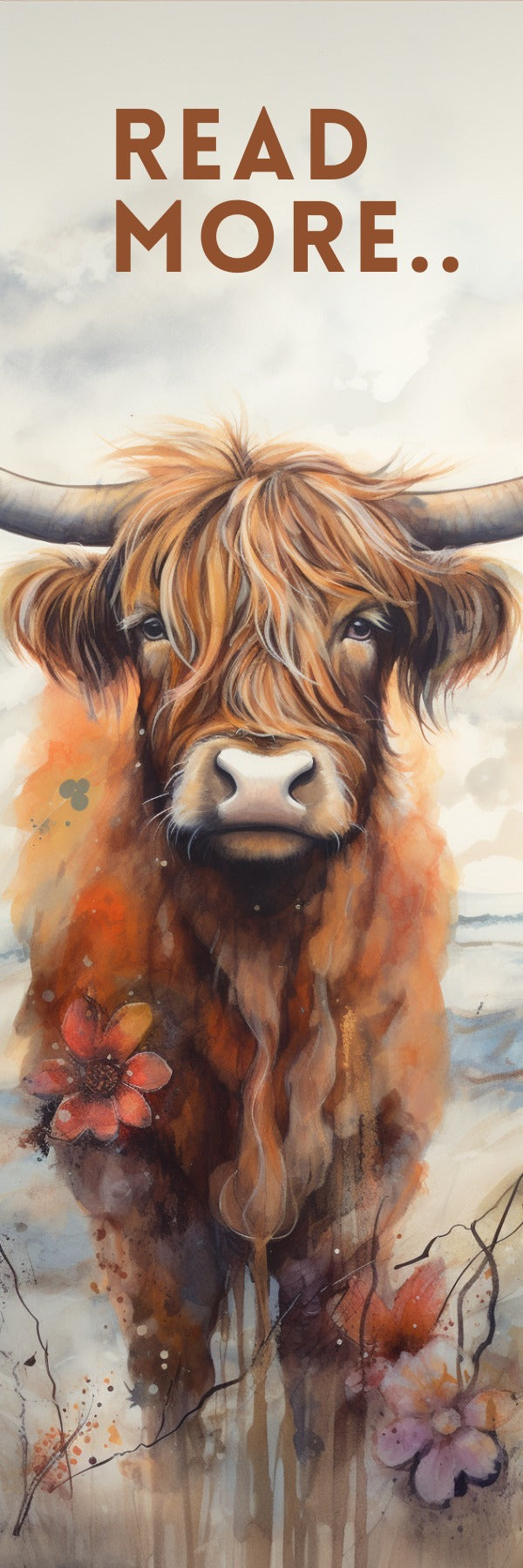 READ MORE HIGHLAND COW- MAGNETIC BOOKMARK