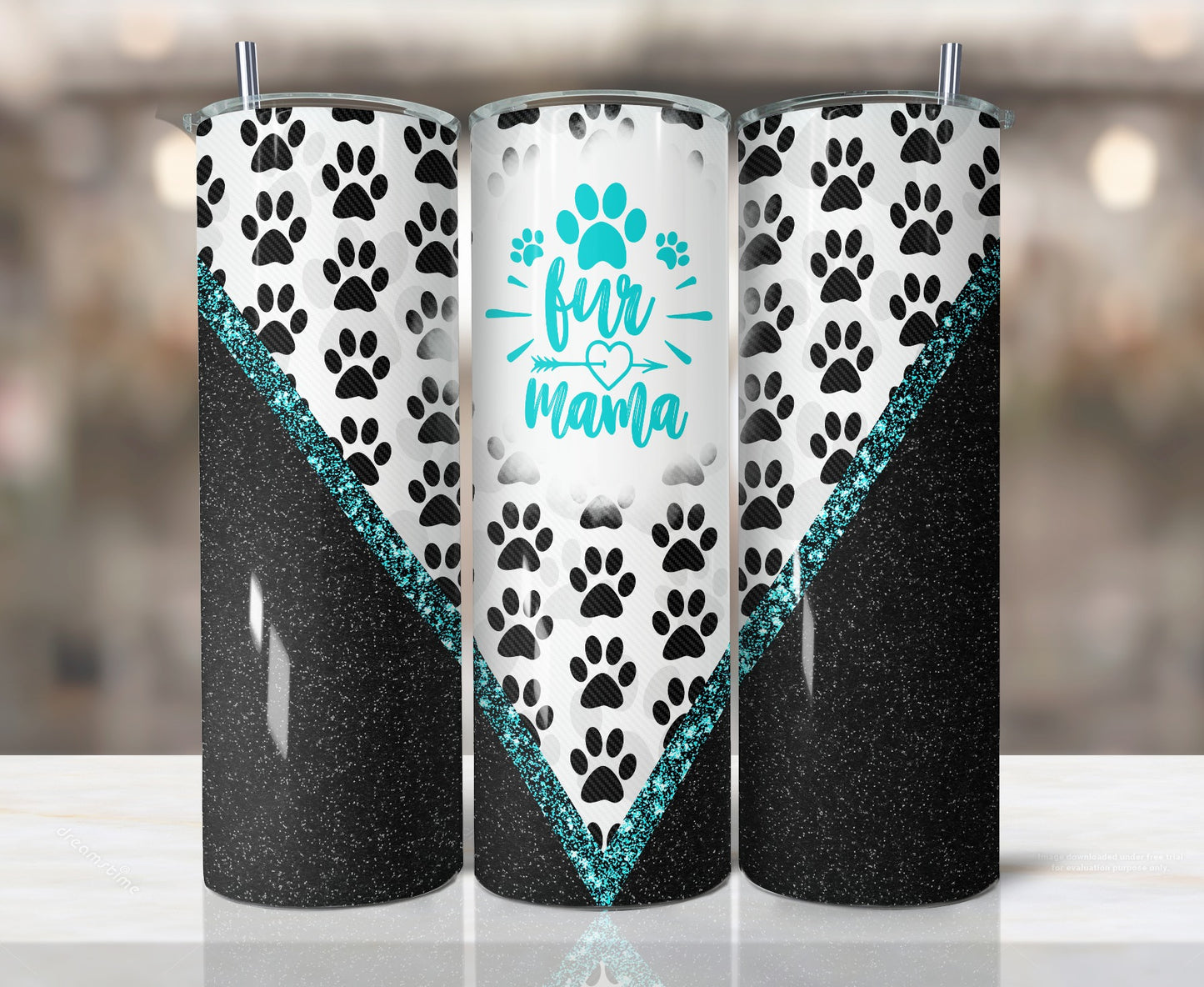 20OZ SKINNY TUMBLER - FUR MAMA