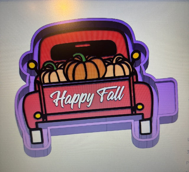 HAPPY FALL TRUCK- FRESHIE MOLD