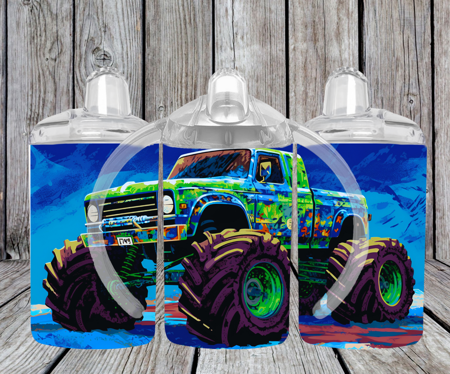 12OZ SIPPY CUP - GREEN JEEP