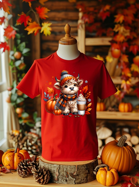 HALLOWEEN HIGHLAND COW - T-SHIRT