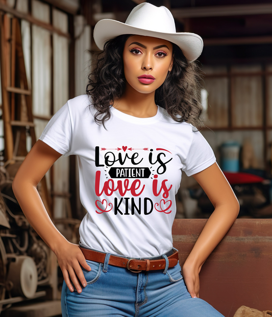 T-SHIRT - LOVE IS PATIENT LOVE IS KIND