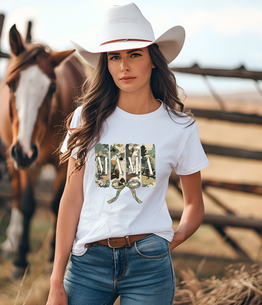 CAMO MAMA- T-SHIRT