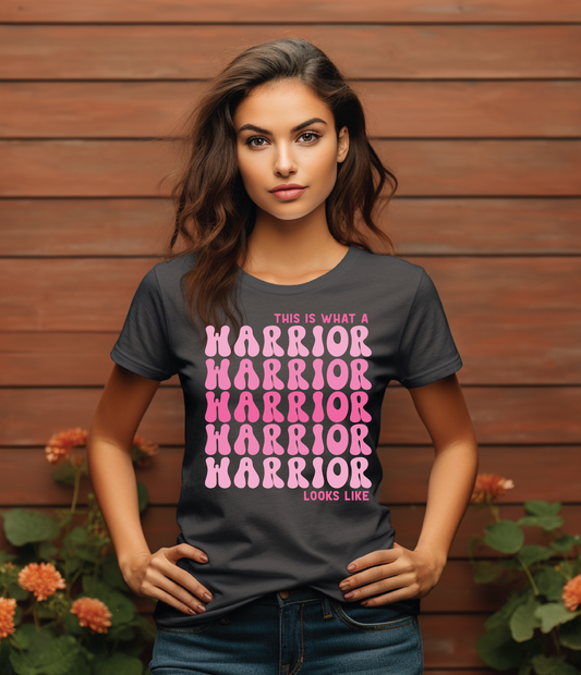 THIS IS WHAT A WARRIOR LOOKS LIKE - T-SHIRT