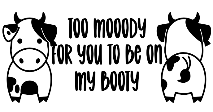 TOO MOOODY FOR YOU TO BE ON MY BOOTY