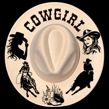 COWGIRL - WIDE BRIM HAT