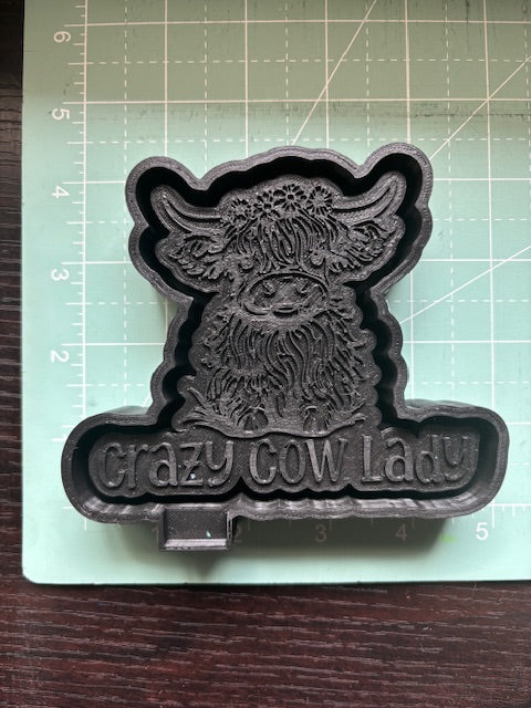 CRAZY COW LADY- FRESHIE MOLD