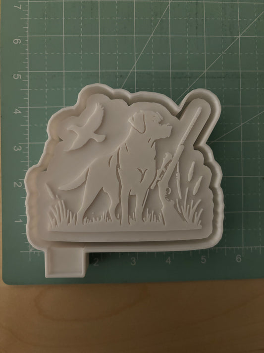 HUNTING DOG WITH GUN -FRESHIE MOLD