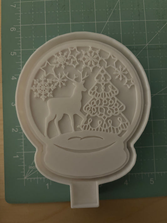 DEER TREE SNOWGLOBE - FRESHIE MOLD