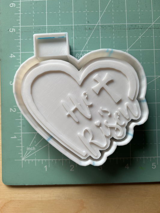 HE IS RISEN HEART -FRESHIE MOLD