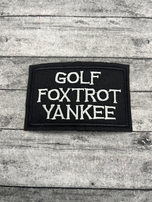 GOLF FOXTROT YANKEE - PATCH