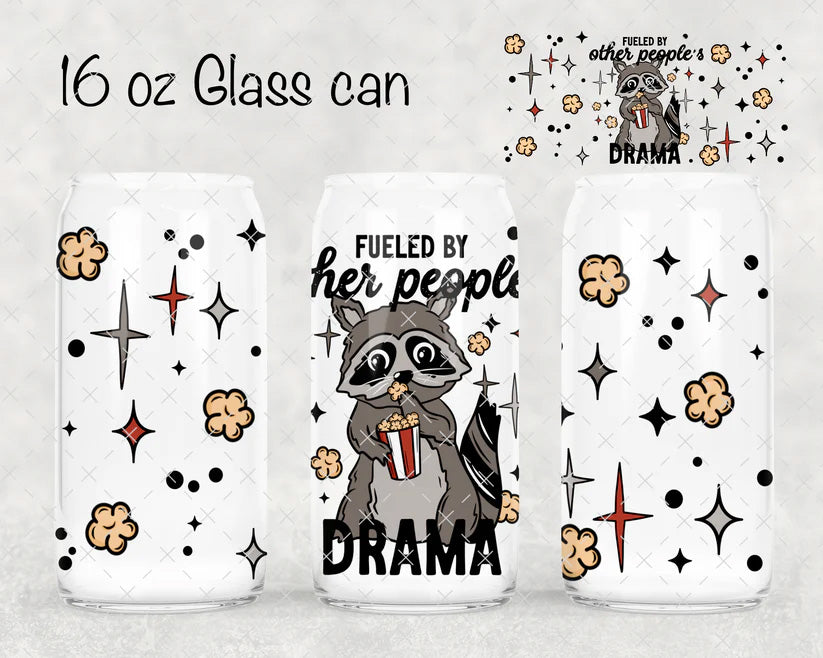 FUELED BY DRAMA RACOON  - UVDTF WRAP