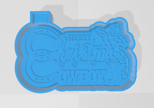 COWBOY CHRISTMAS -FRESHIE MOLD