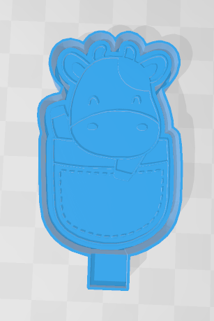 COW IN A POCKET -FRESHIE MOLD