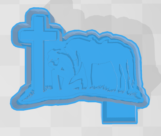 COWBOY PRAYING -FRESHIE MOLD