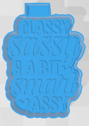 CLASSY, SASSY AND A BIT SMART ASSY -FRESHIE MOLD