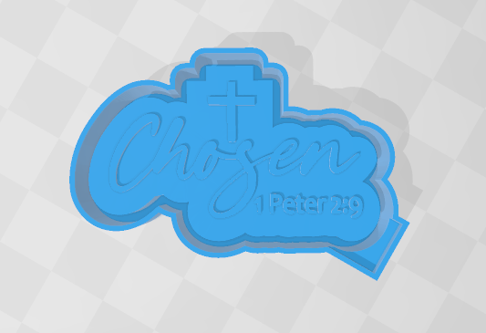 CHOSEN WITH CROSS -FRESHIE MOLD