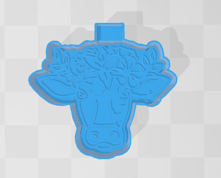 FLORAL COW -FRESHIE MOLD