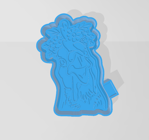CHICKEN WITH FLOWERS -FRESHIE MOLD