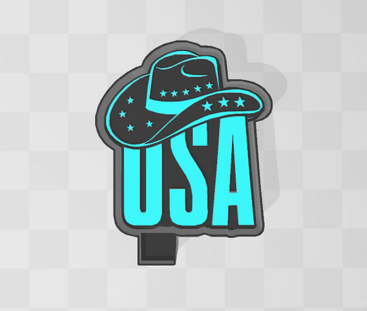 USA COWBOY HAT -FRESHIE MOLD