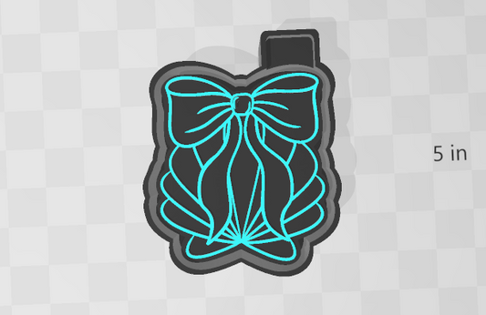 SEASHELL WITH BOW -FRESHIE MOLD