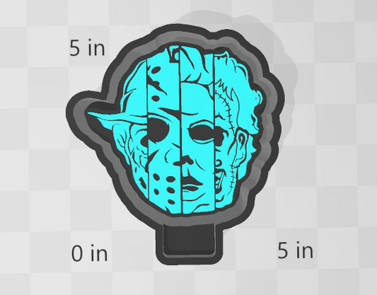 HORROR FACES -FRESHIE MOLD