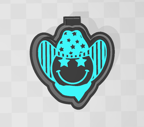 USA COWBOY SMILEY -FRESHIE MOLD