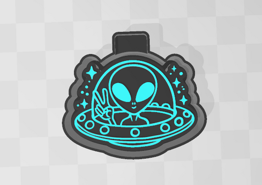 ALIEN IN UFO -FRESHIE MOLD