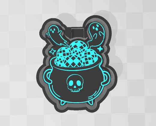 GHOST CAULDRON -FRESHIE MOLD