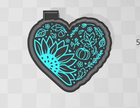 AUTUMN HEART -FRESHIE MOLD