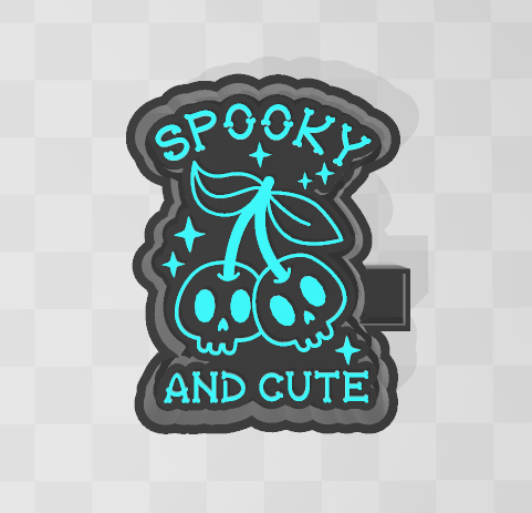 SPOOKY AND CUTE SKULL CHERRIES -FRESHIE MOLD