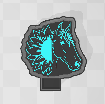 SUNFLOWER HORSE- FRESHIE MOLD