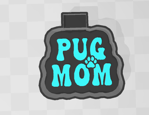 PUG MOM- FRESHIE MOLD