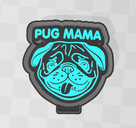 PUG MAMA- FRESHIE MOLD