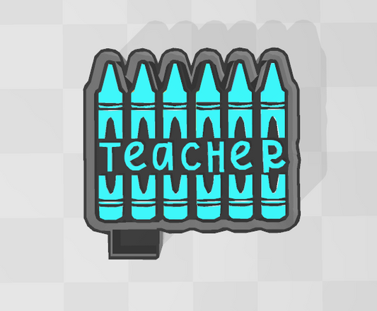 TEACHER CRAYONS -FRESHIE MOLD